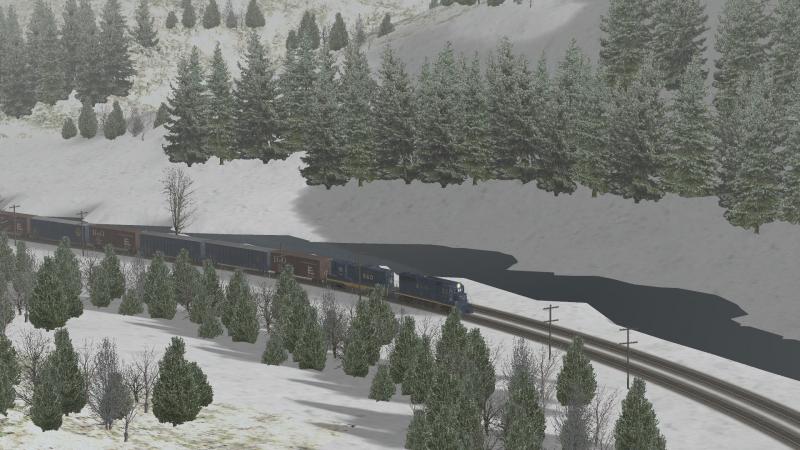 Attached Image: B&O Freight in Winter Along the Sandpatch-2.jpg